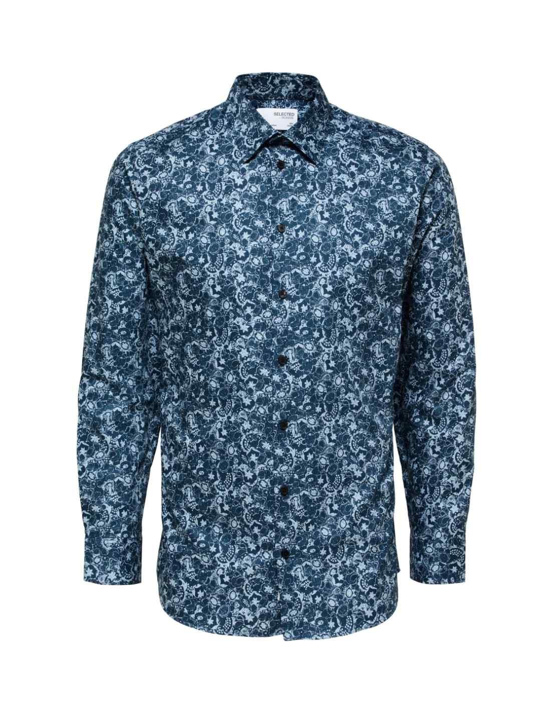 Camisa Sele Soho azul para hombre-c