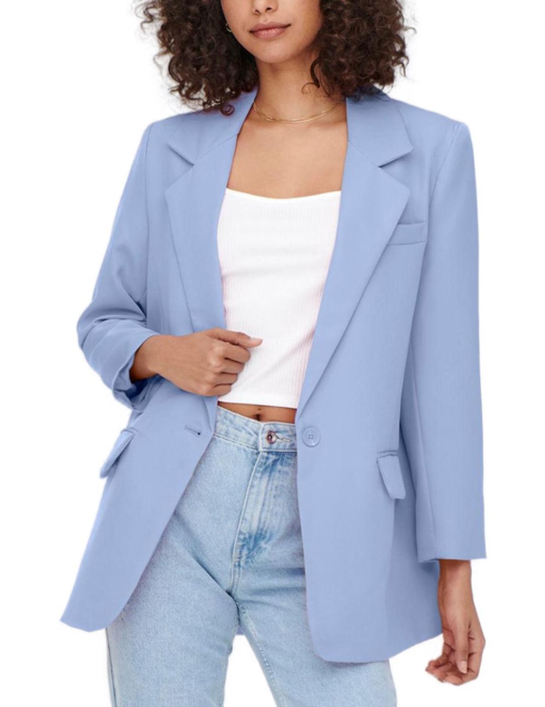 Blazer Only Lana celeste para mujer-b