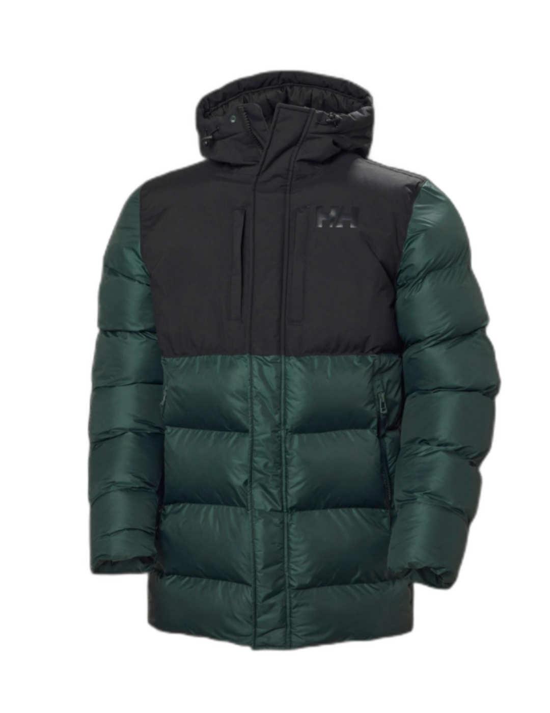 Plumas Helly Hansen largo color verde y negro de hombre