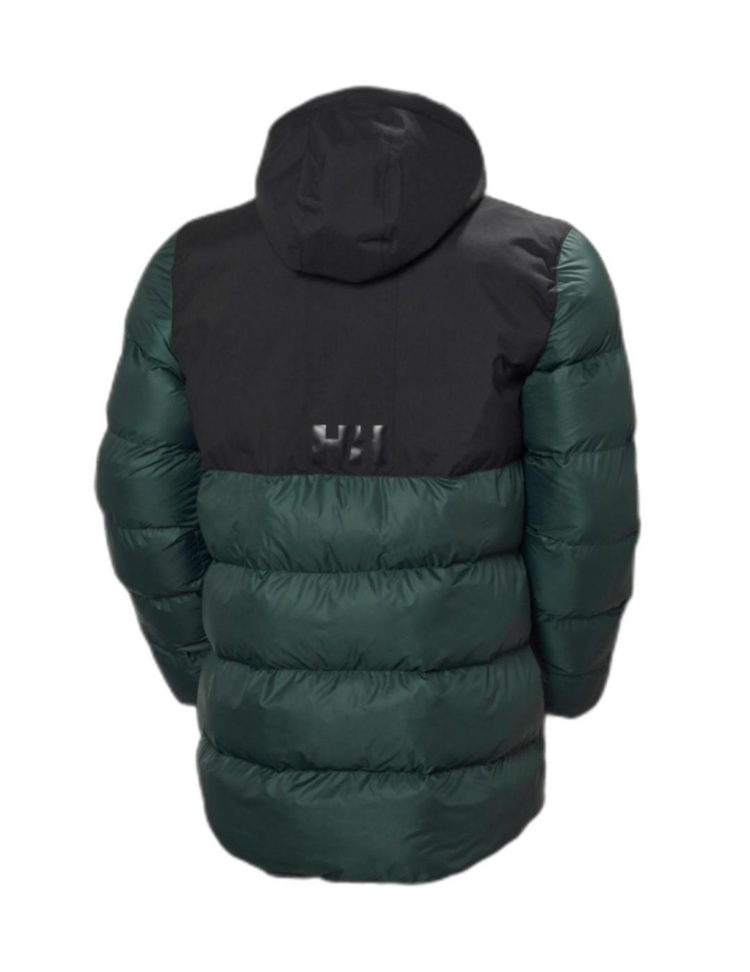 Plumas Helly Hansen largo color verde y negro de hombre