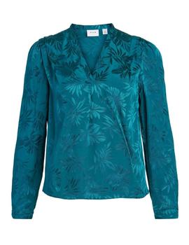 Blusa Vila Tike turquesa para mujer-b