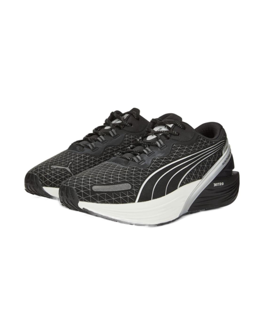 Zapatillas Puma Run XX Nitro negro y blanco para mujer