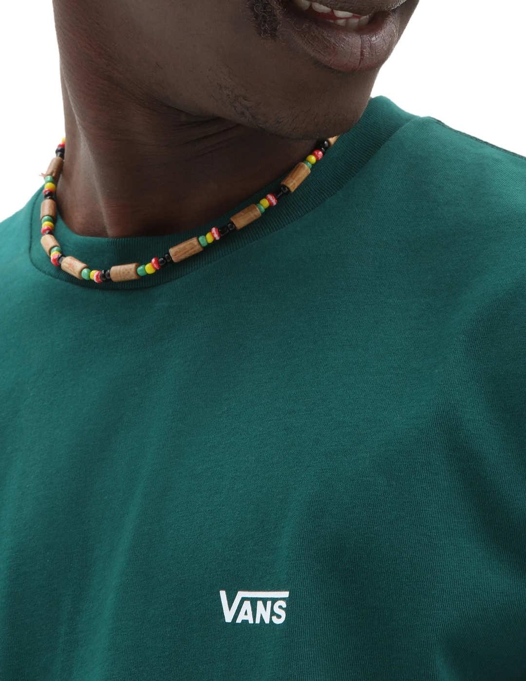Camiseta Vans Left Chest verde manga corta de hombre