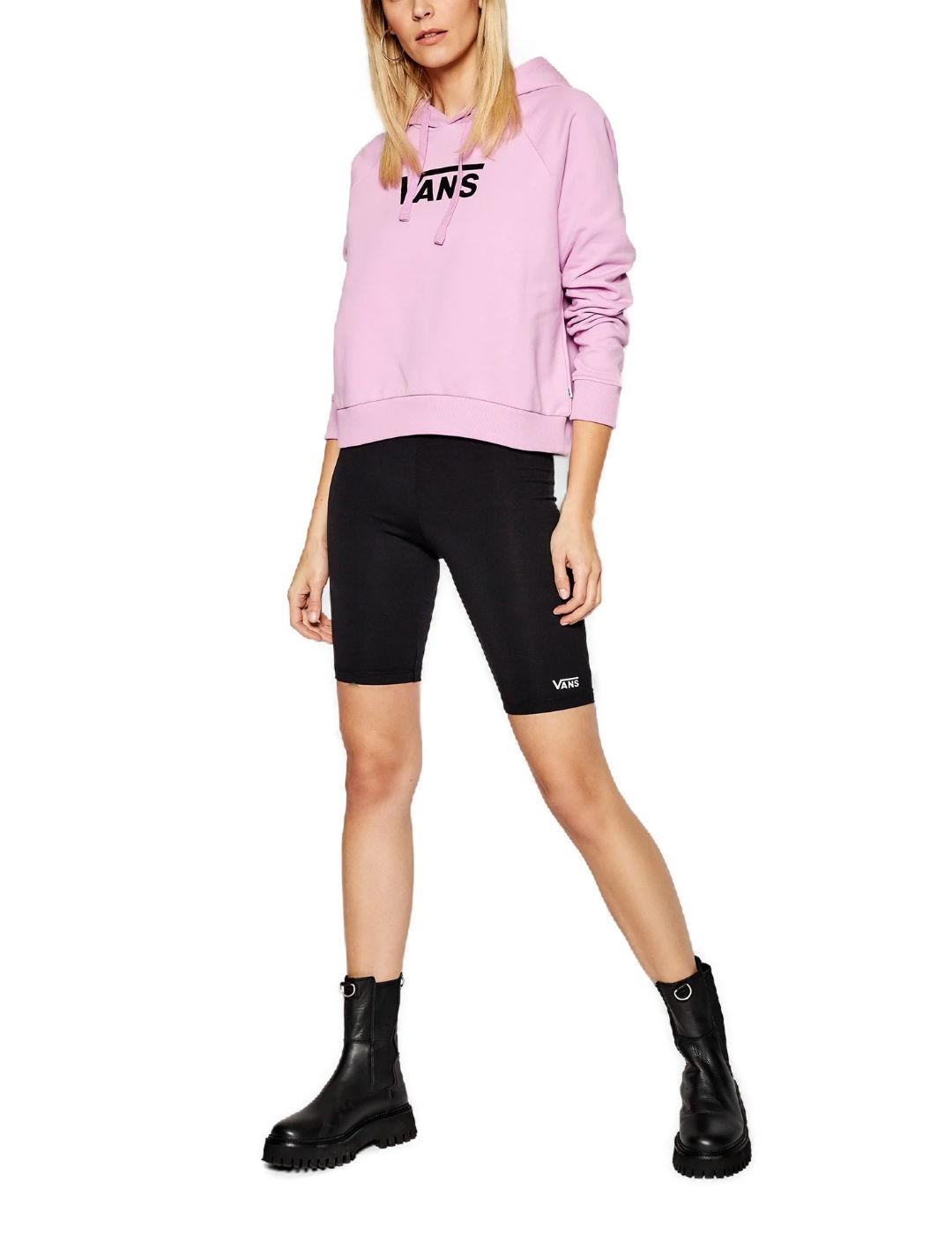 Malla short Vans tipo ciclista negro elásticos para mujer