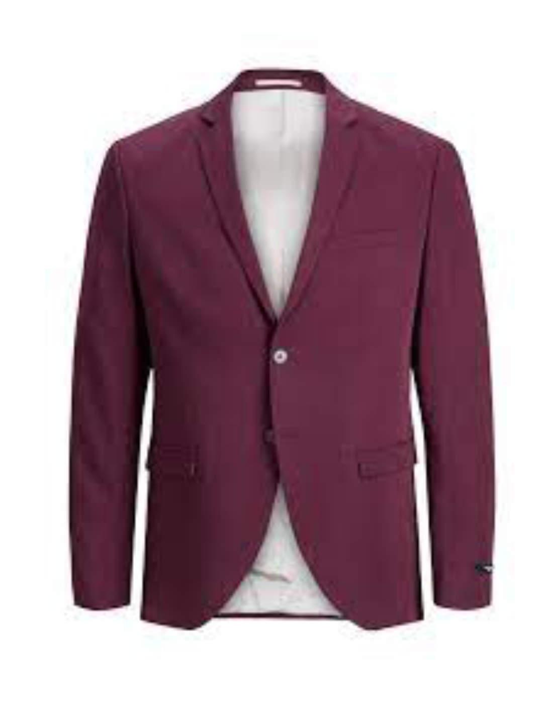 Blazer Jack & Jones en color granate para hombre