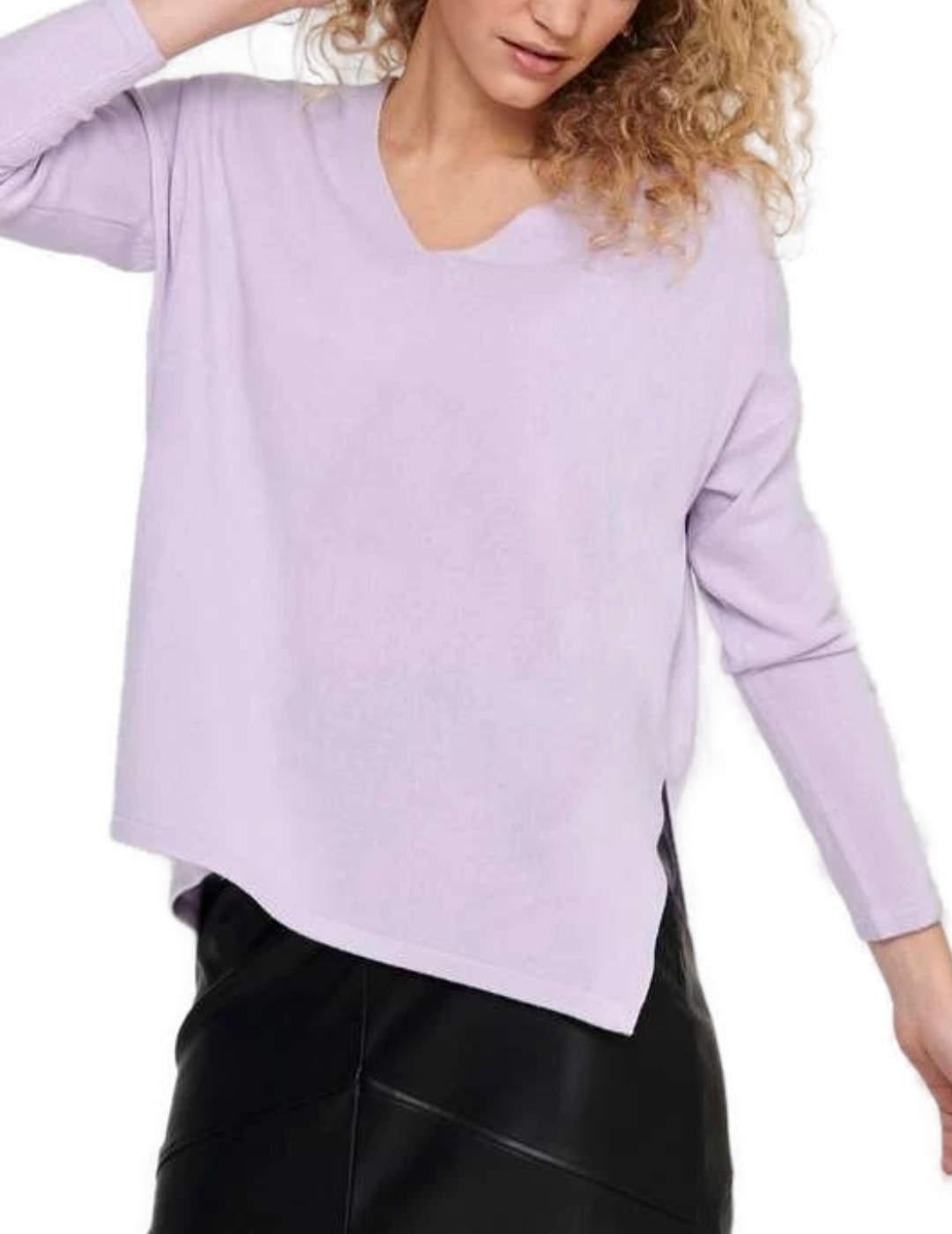 Jersey Only Malia color violeta  para mujer