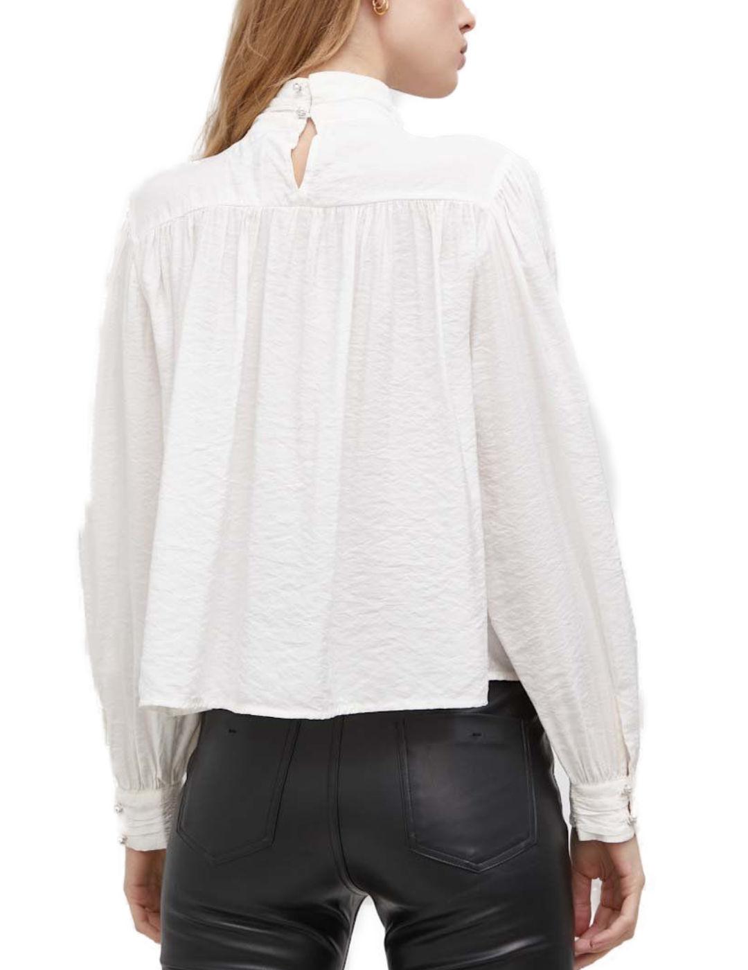 Blusa Only color crudo cuello medio para mujer