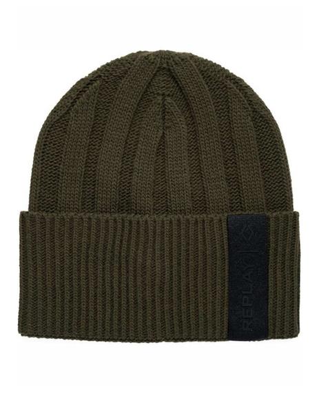 Gorro Lana Verde Botella Liso