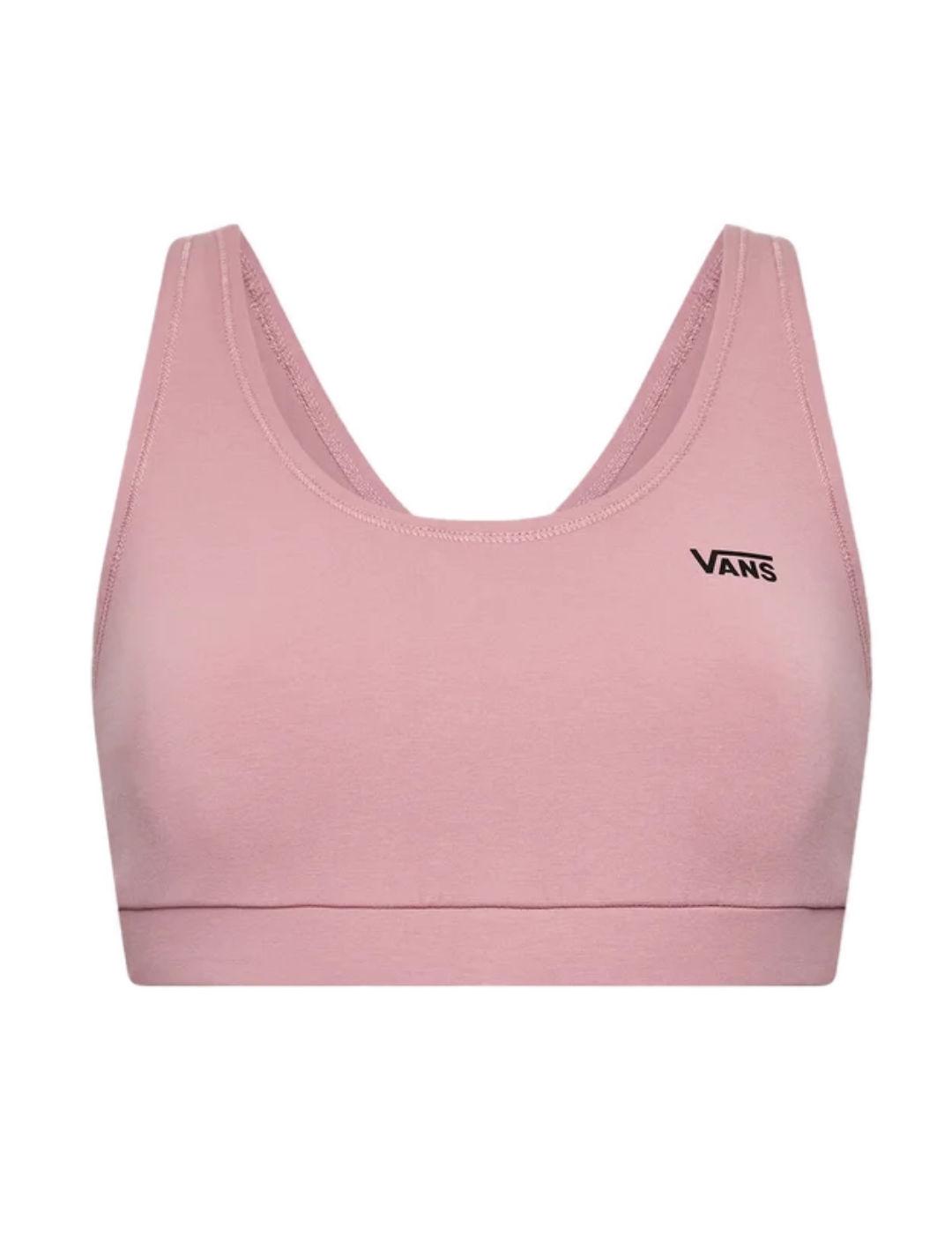 Top deportivo Vans flying rosa para mujer