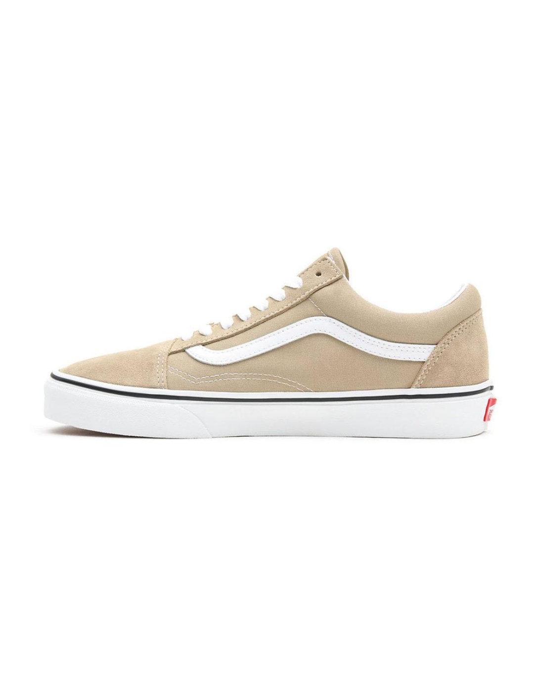 Zapatillas Vans Old Skool beige y blanca unisex