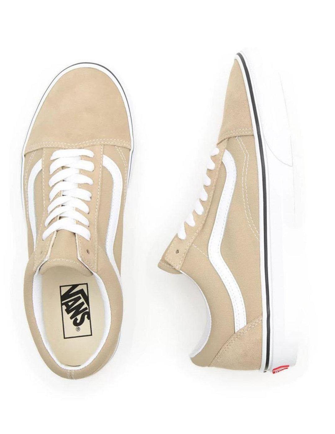 Zapatillas Vans beige y blanca unisex