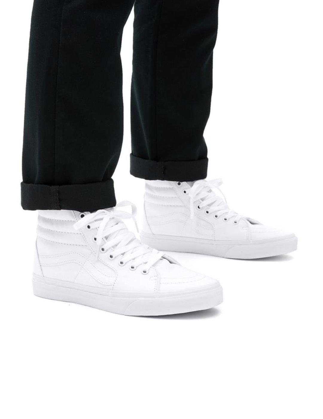 Zapatillas Vans SK8-Hi blancas para hombre