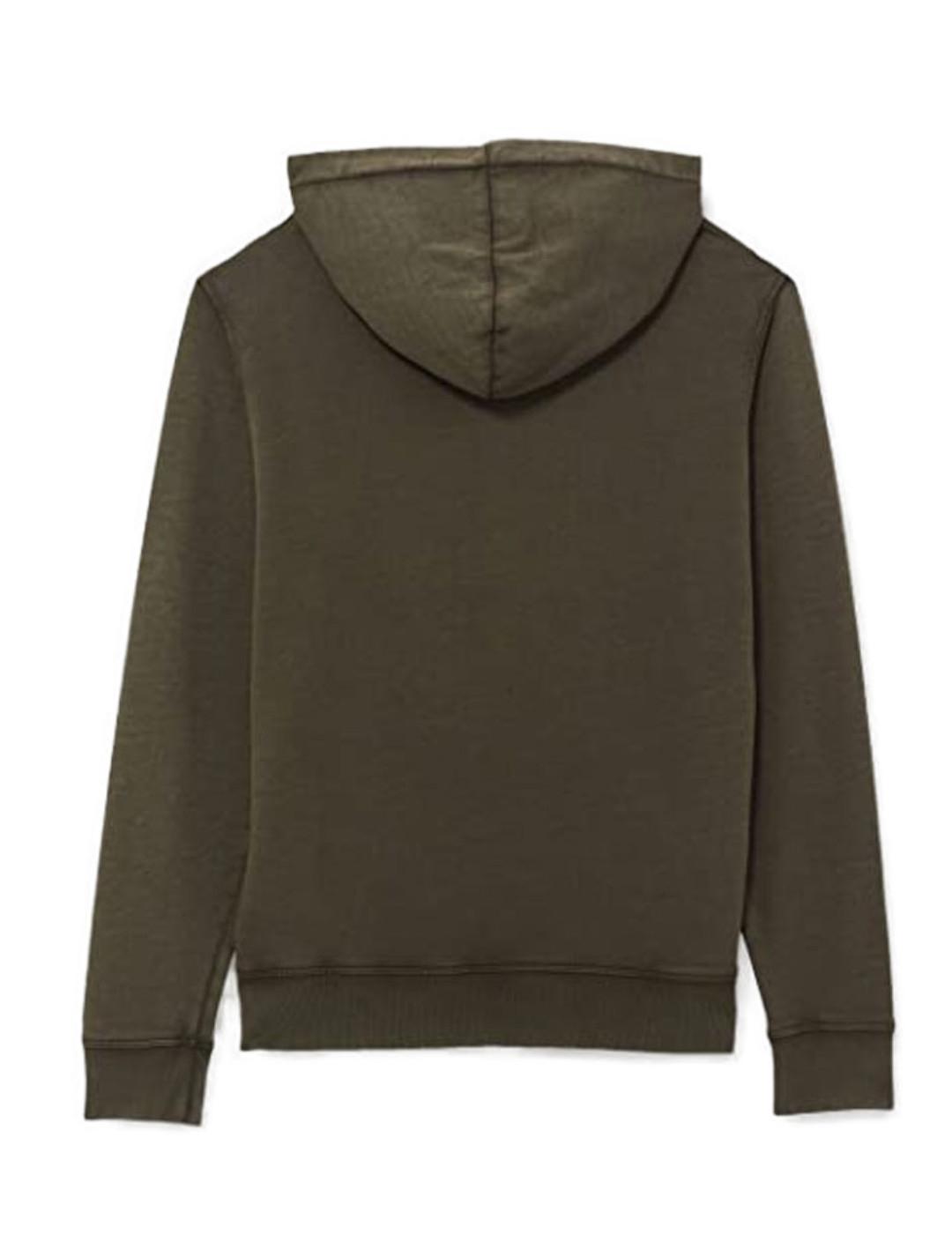 Sudadera Replay con capucha verde kaki para hombre