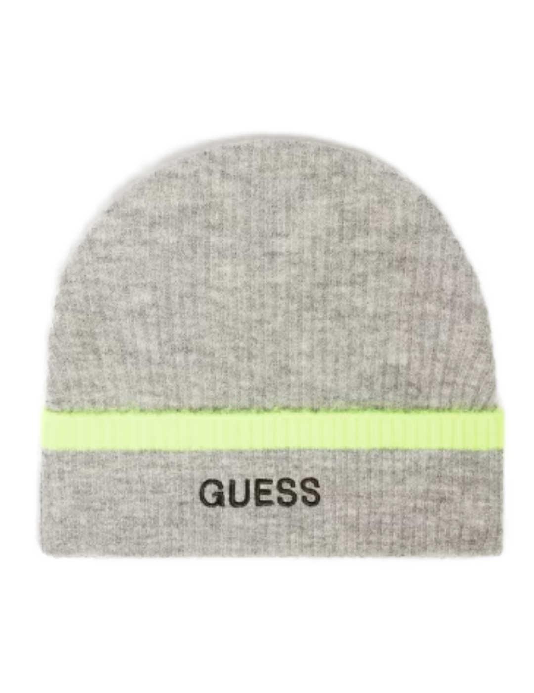Gorro Guess Martine gris para mujer