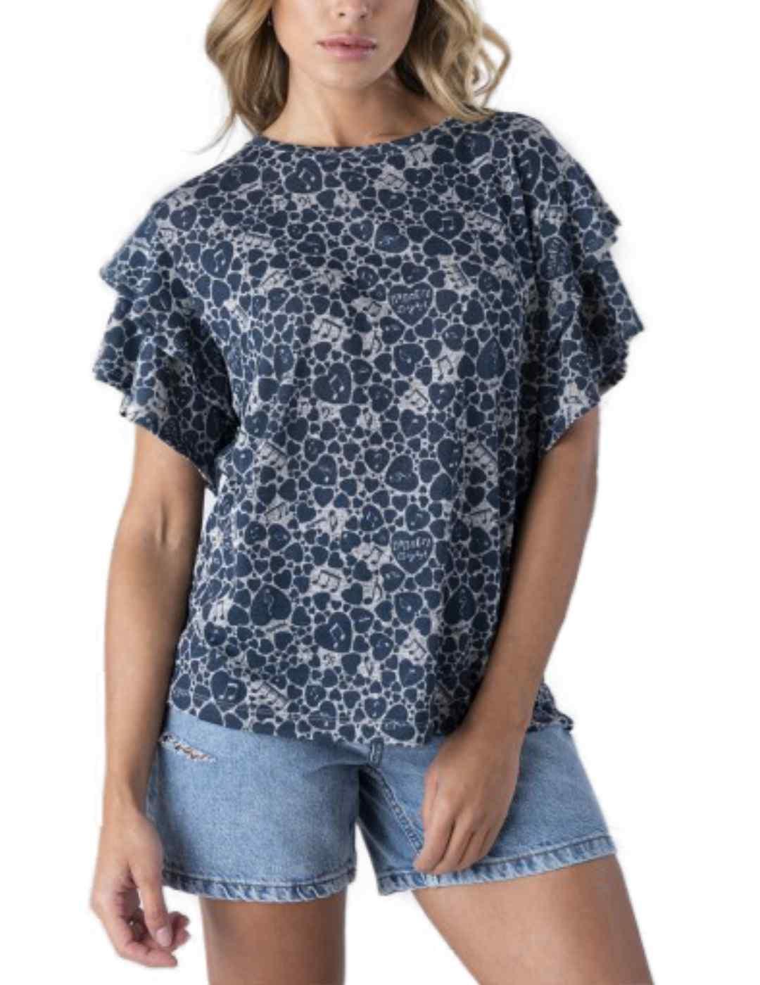 Jersey Animosa Nannerl Mozart azul para mujer