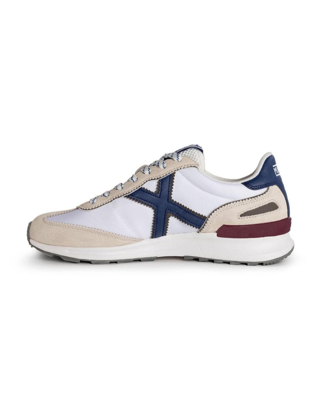 Zapatilla Munich Dynamo 55 blanca y beige para hombre