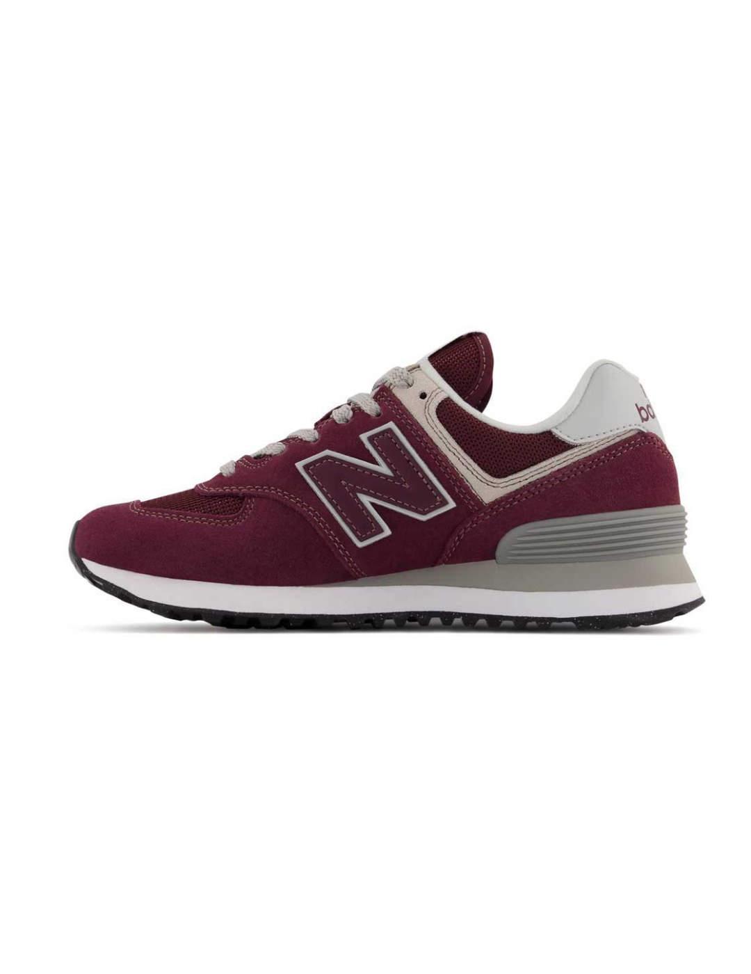 Zapatilla New Balance WL574EVM granate de mujer