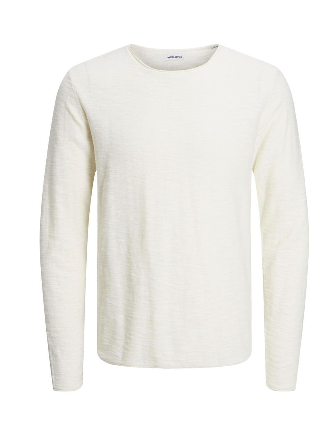 Jersey Jack&Jones Slub blanco para hombre