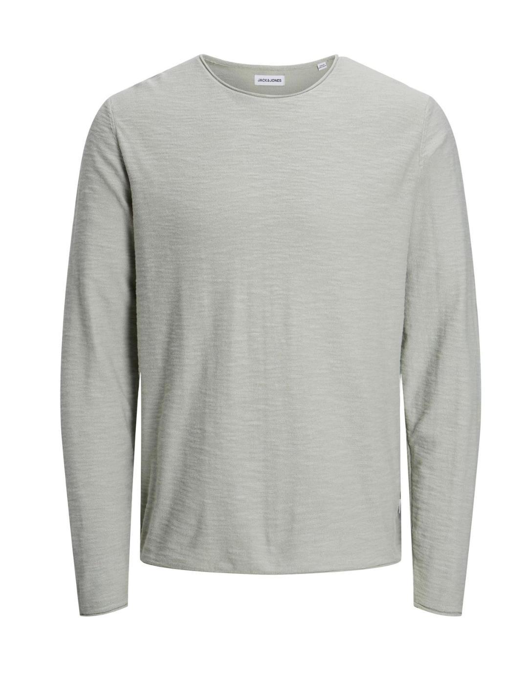 Jersey Jack&Jones Slub gris para hombre