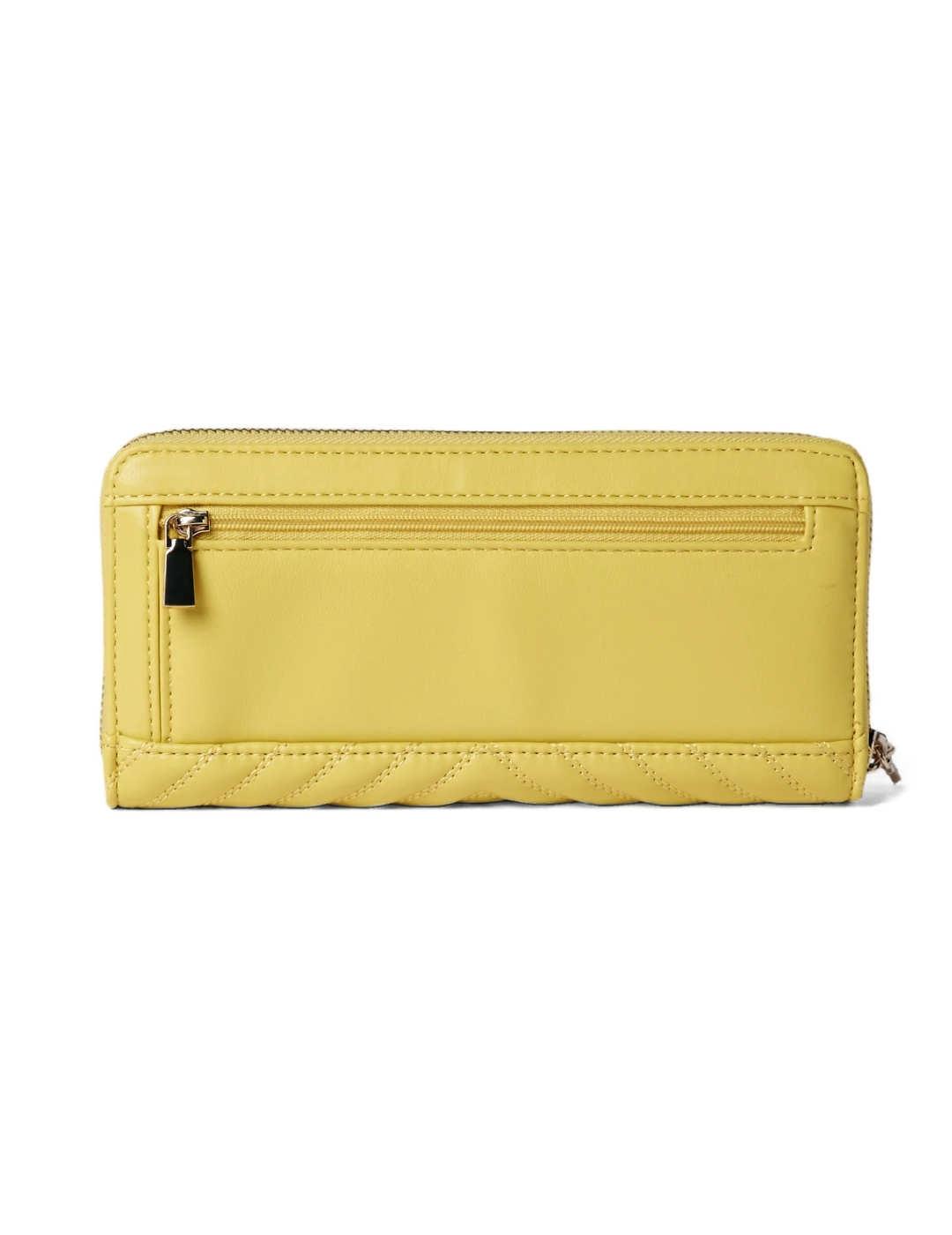 Cartera Guess Keillah amarillo guateada para mujer