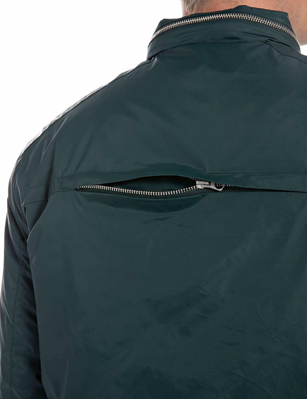 Chaqueta bomber Replay verde botella para hombre