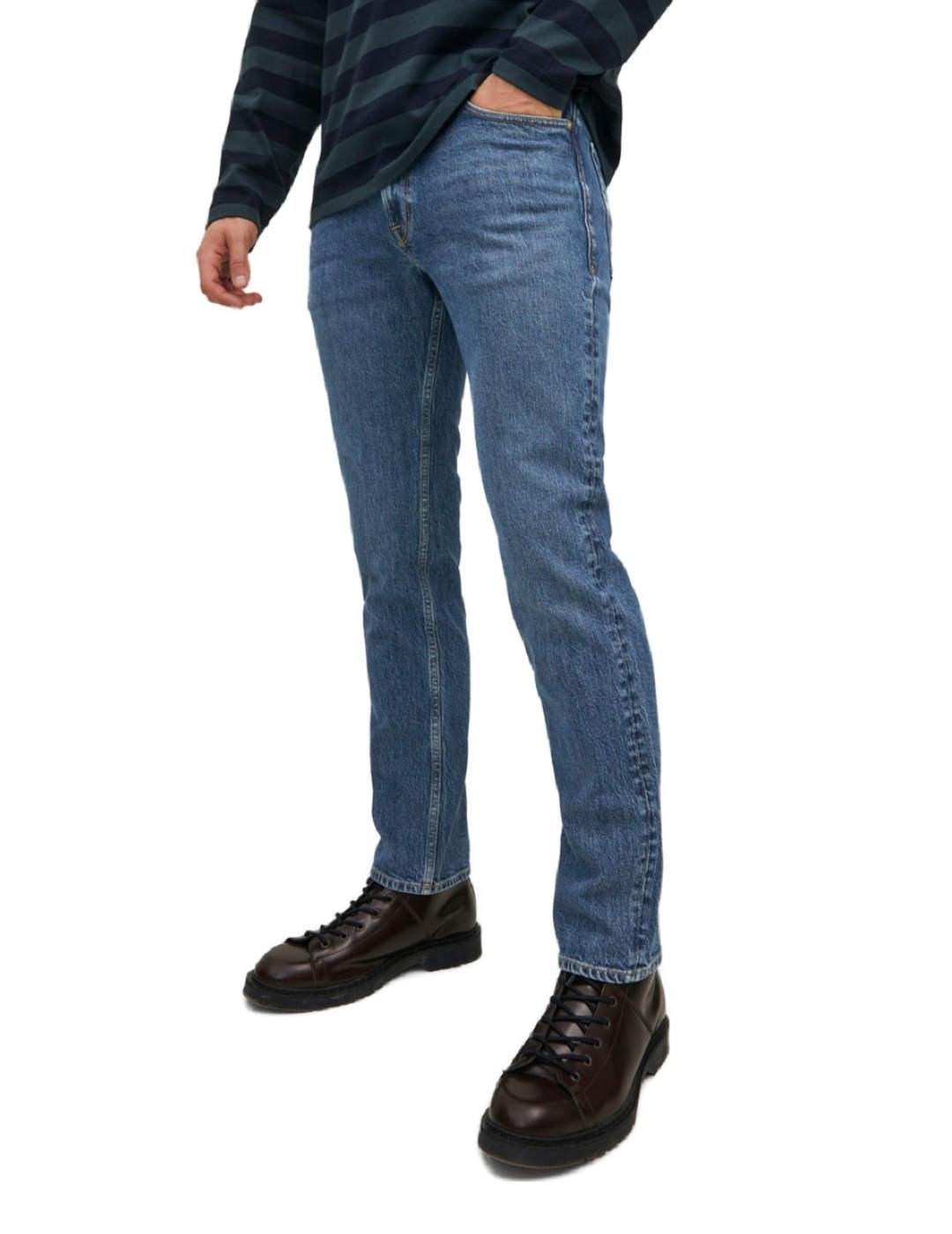 Pantalon vaquero Jack&Jones Clark azul recto para hombre