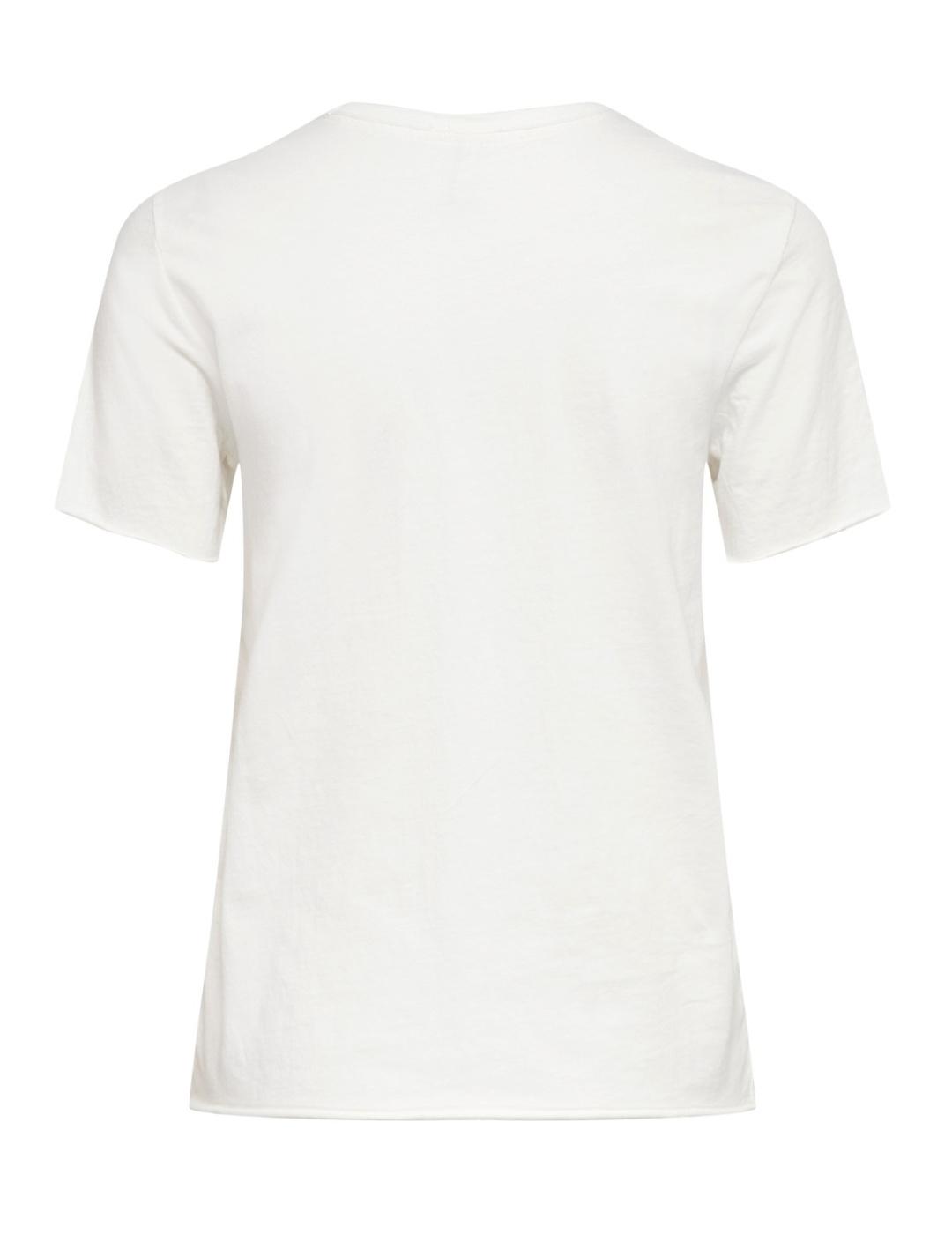 Camiseta Only de manga corta blanca con águila de mujer