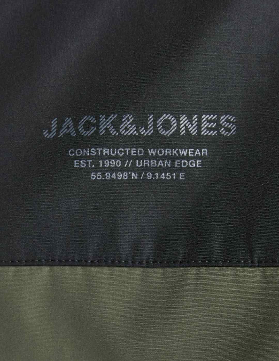 Chaqueta Jack&Jones Seam verde/negro para hombre