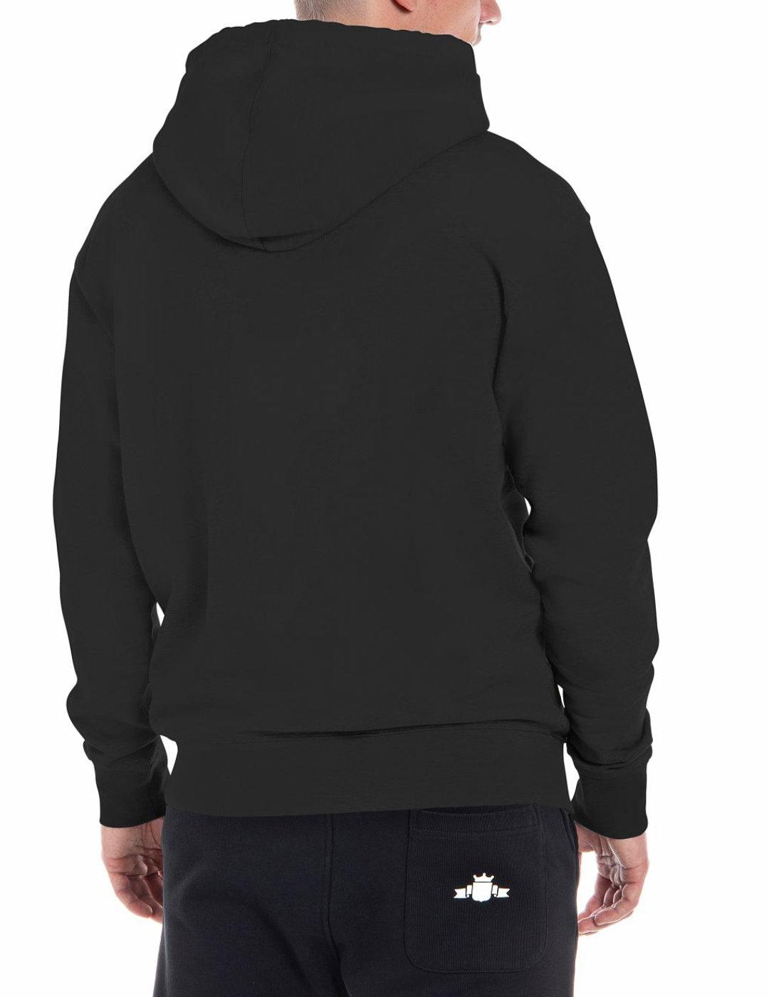 Sudadera Replay negra con cremallera y capucha de hombre