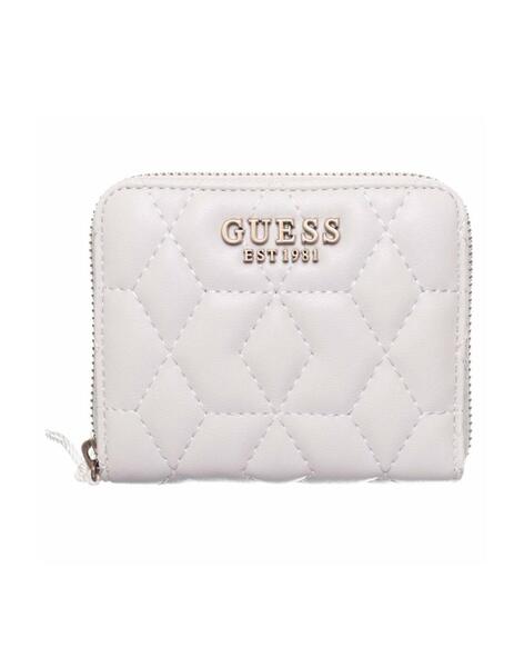 Cartera Guess color blanco guateada para muj