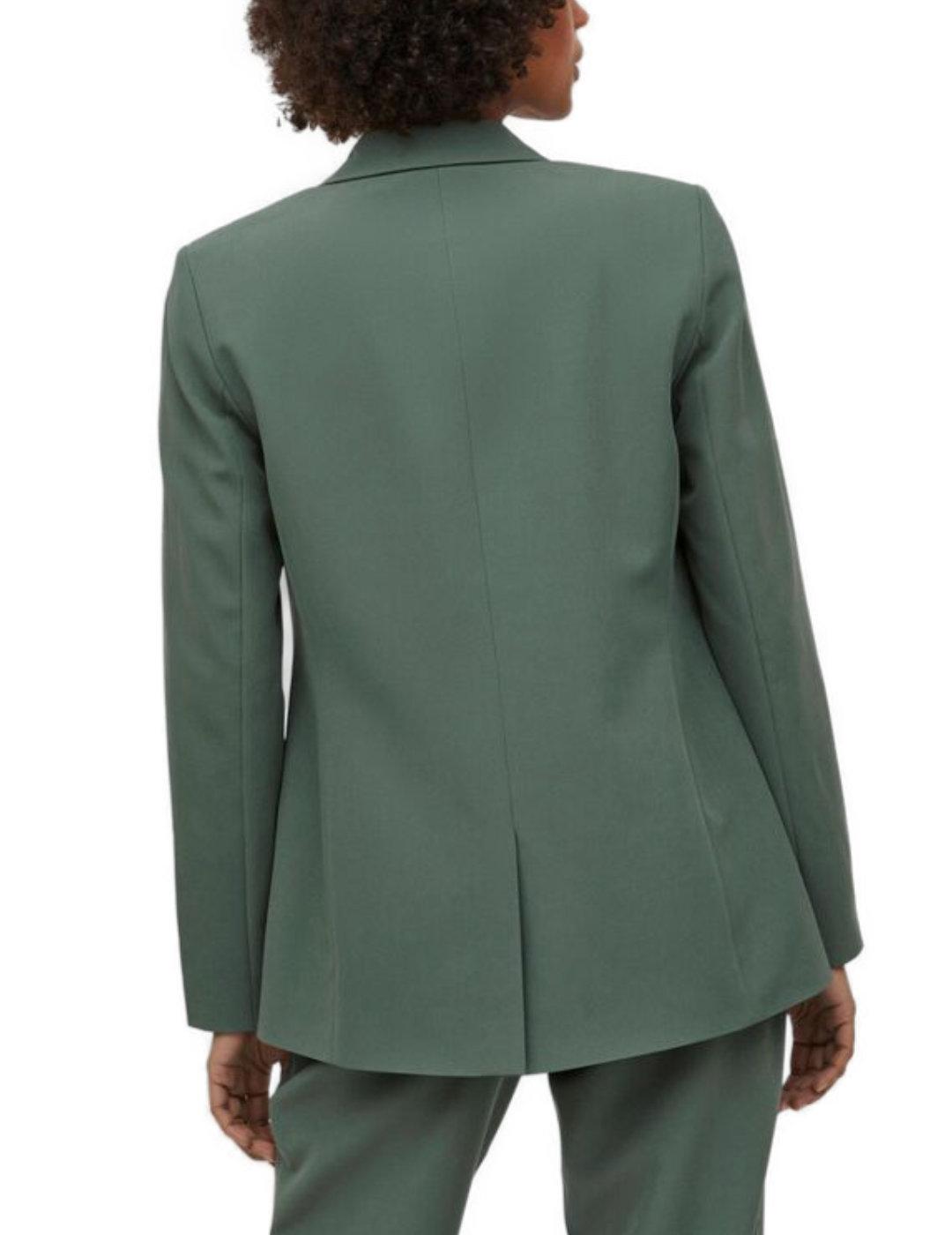 Blazer Vila Lowny verde con hombreras para mujer