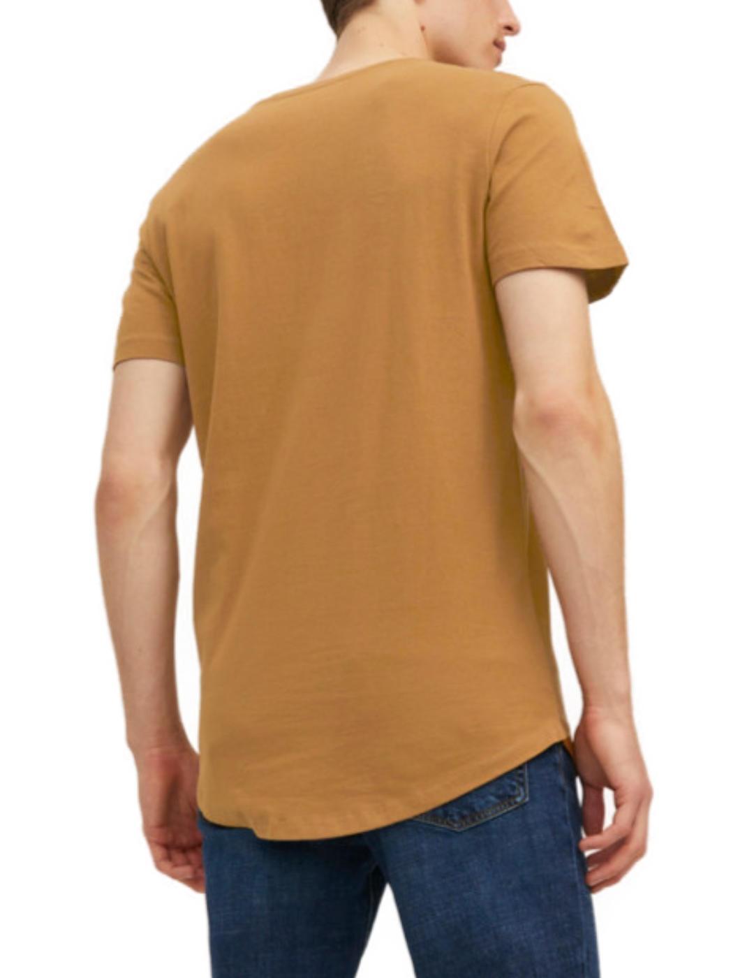 Camiseta Jack&Jones Enoa color camel para hombre