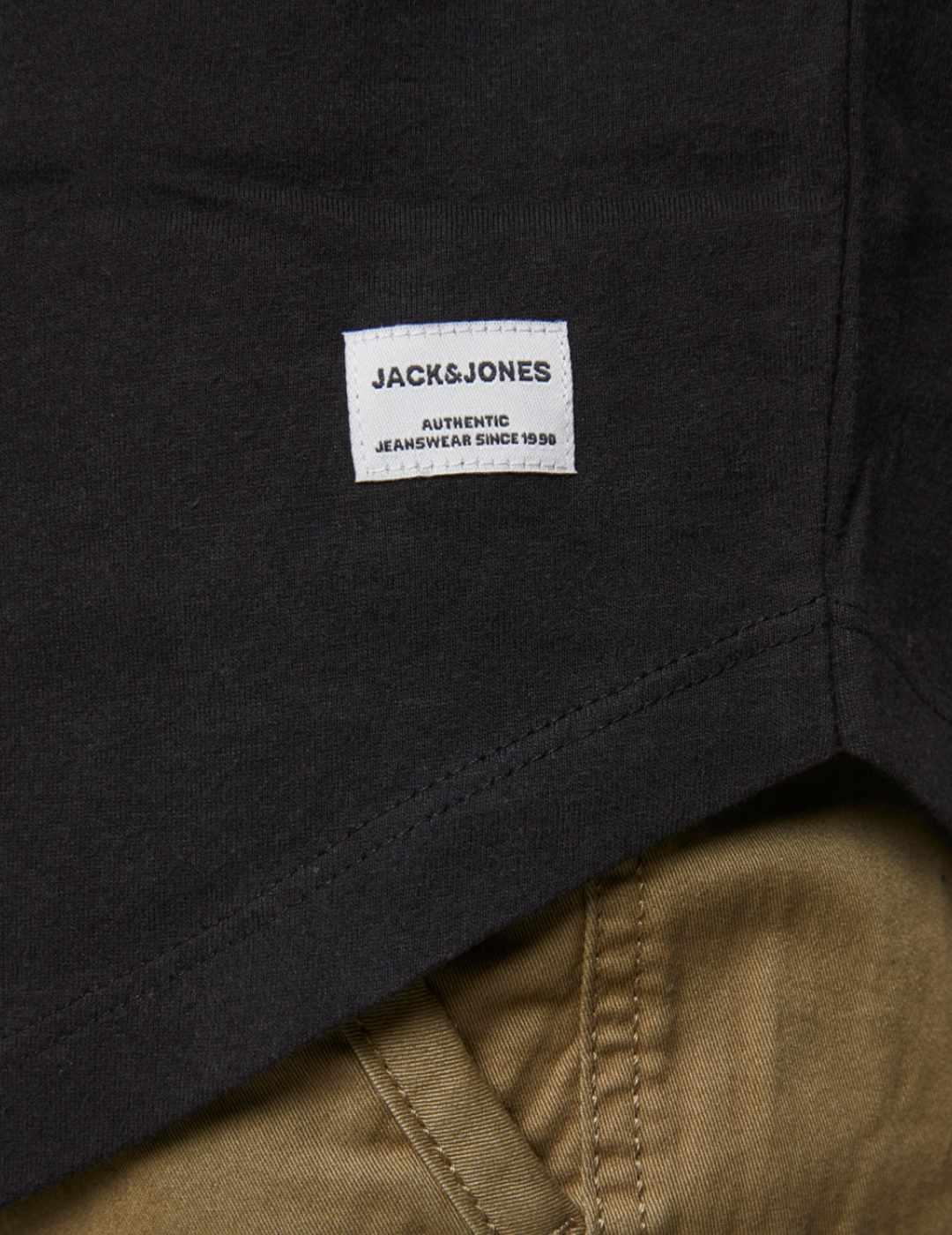 Camiseta Jack/df01Jones Enoa negra manga corta para hombre