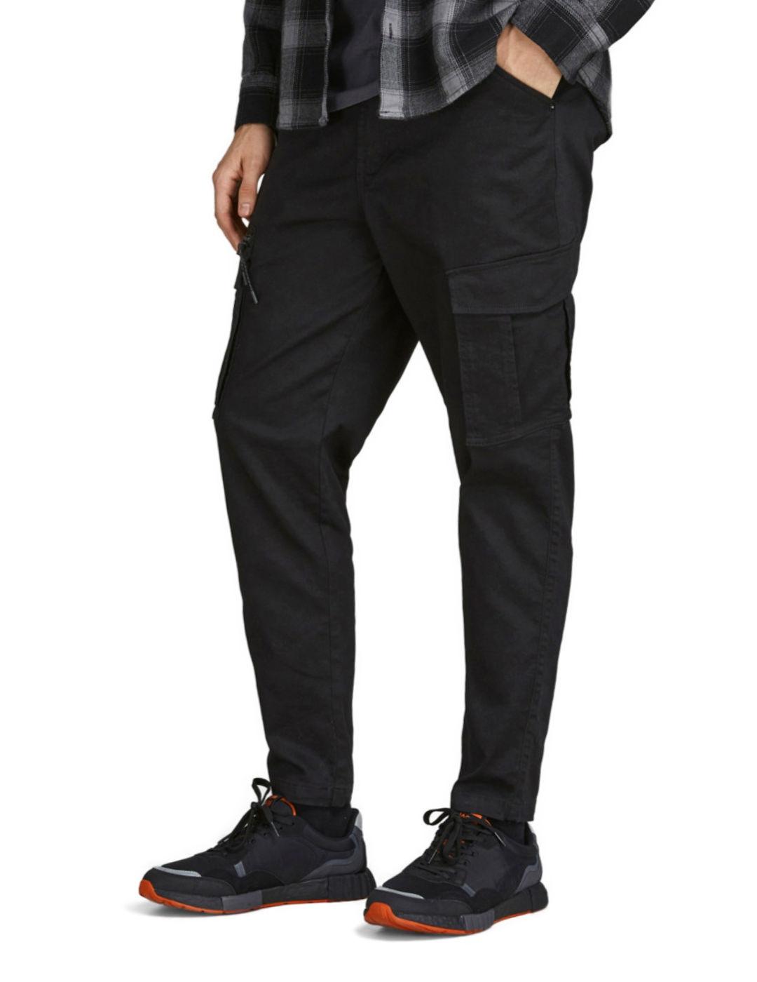 Pantalón Jack&Jones Stace cargo tapered negro para hombre