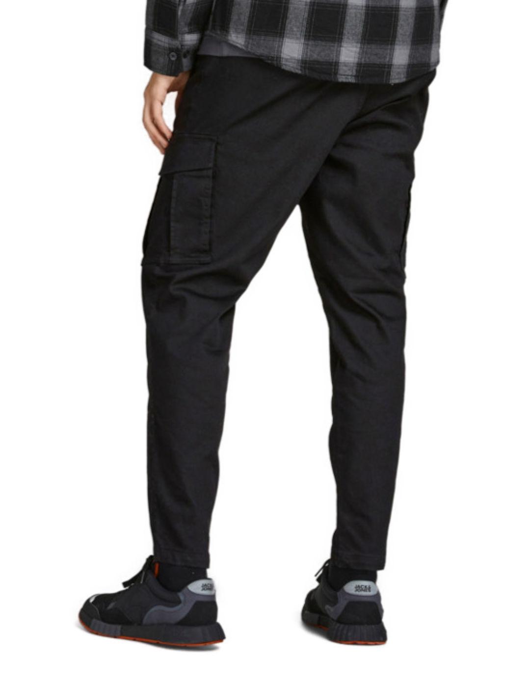 Pantalón Jack&Jones Stace cargo tapered negro para hombre