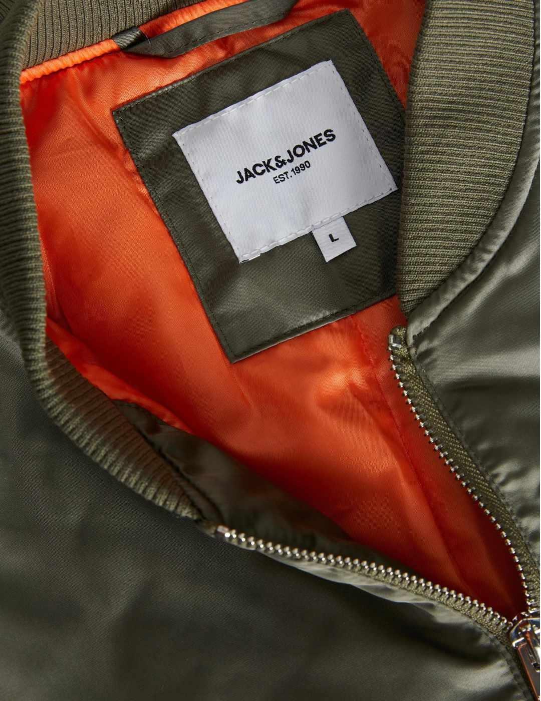 Jack & Jones - Chaqueta Estilo Bomber Verde para Hombre