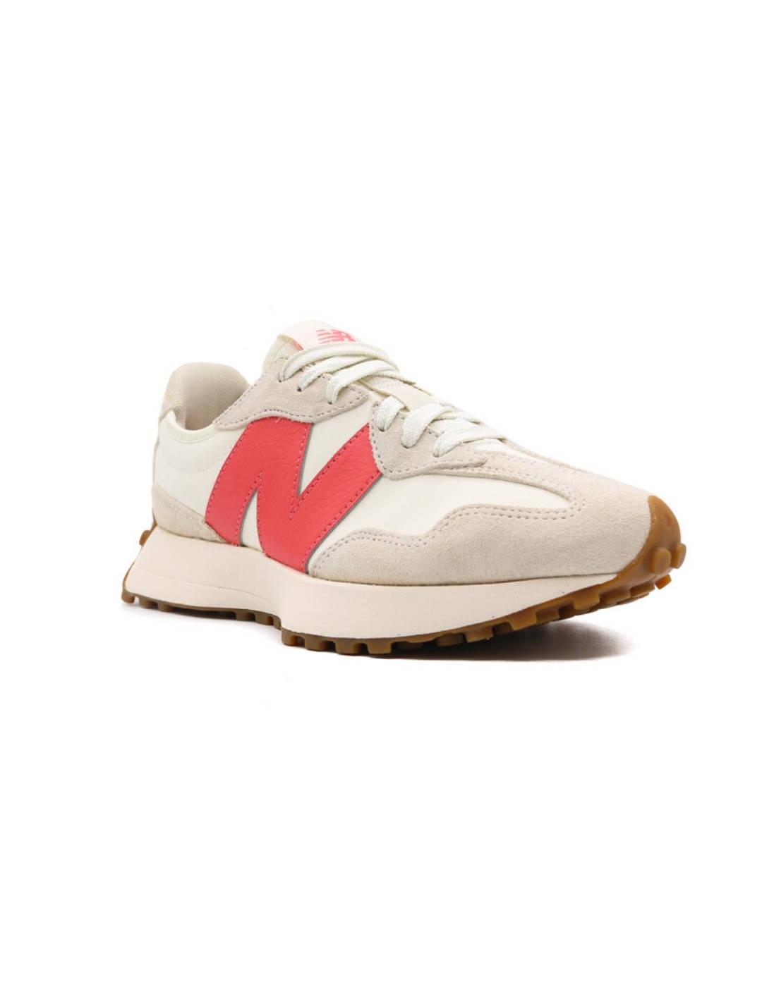 Zapatillas New Balance WS327AM blanco/rosa para mujer