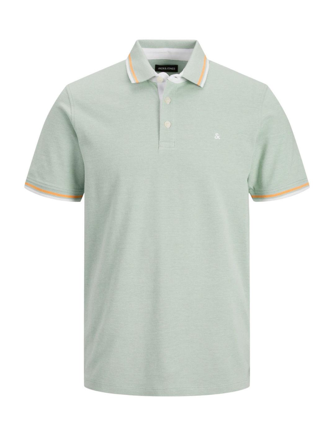 Polo Paulos Jack&Jones verde de manga corta para hombre