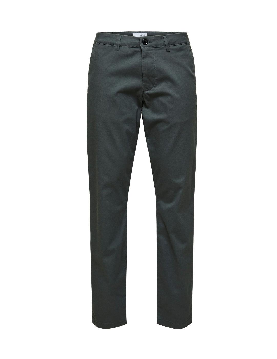 Chino Selected Noos slim gris para hombre-&