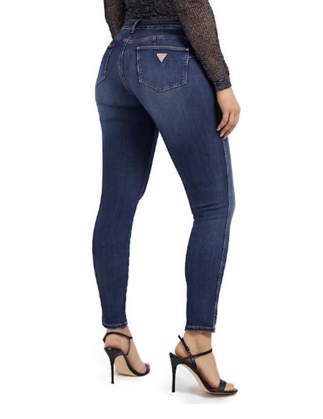 Pantalon vaquero Guess Curve X azul oscuro skinny para m