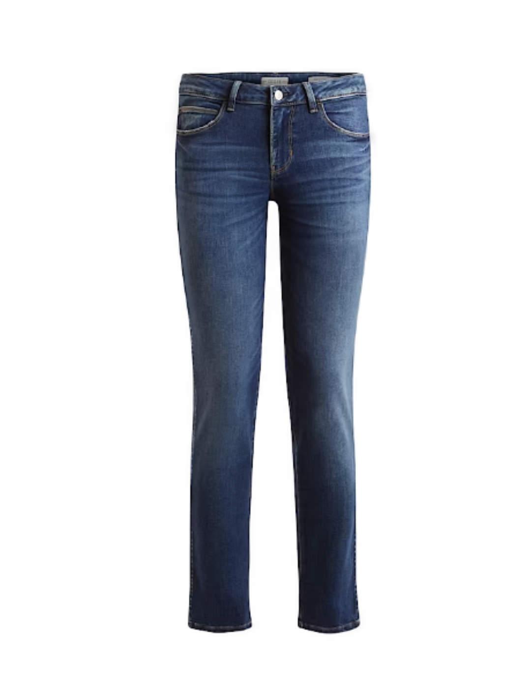 Pantalon vaquero Guess Curve X azul oscuro skinny para mujer