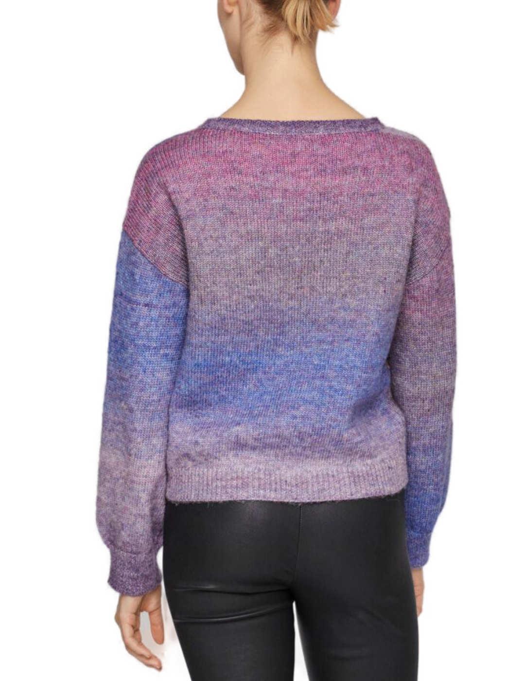 Jersey Vila Benette lavanda multicolor morado/rosa de mujer