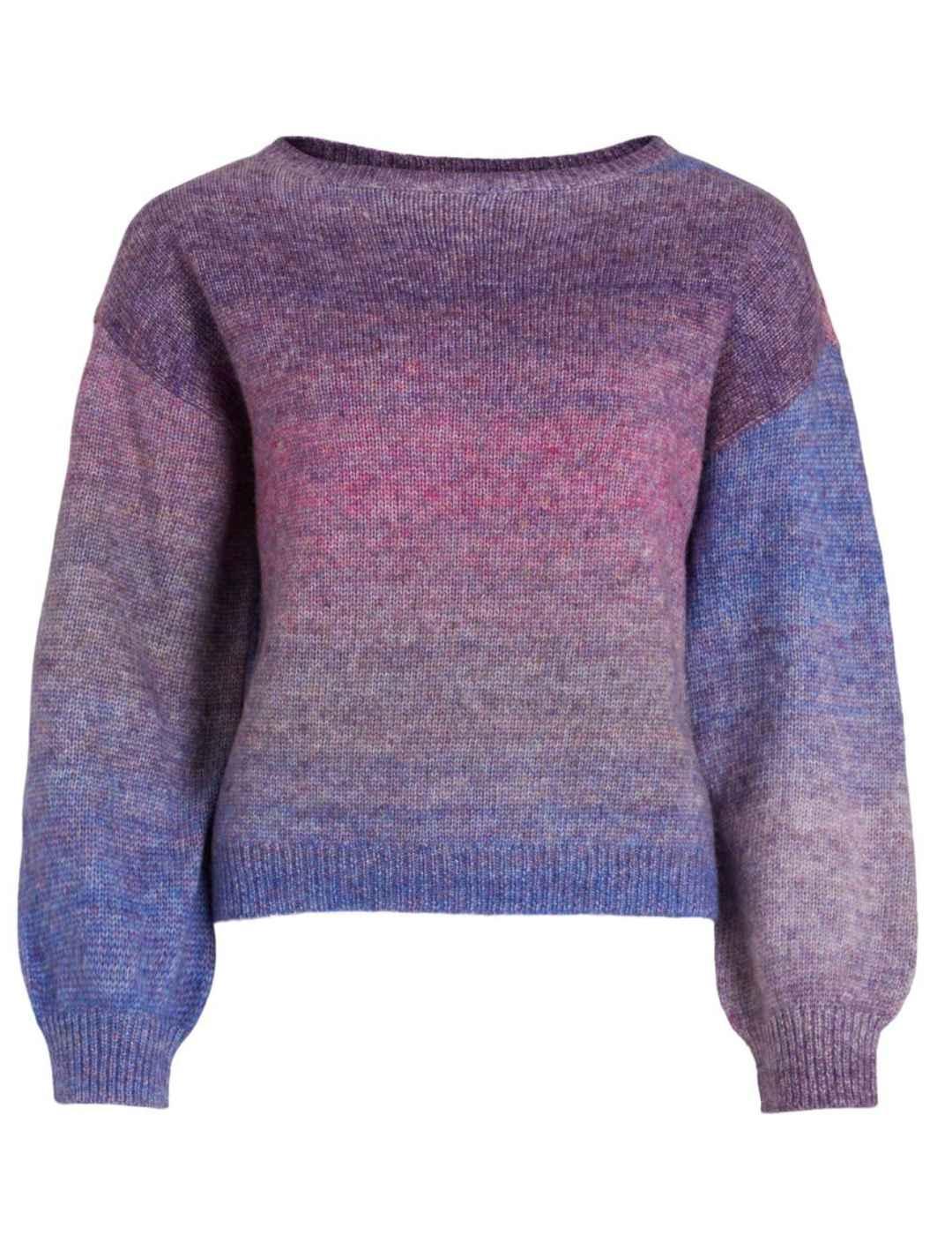 Jersey Vila Benette lavanda multicolor morado/rosa de mujer