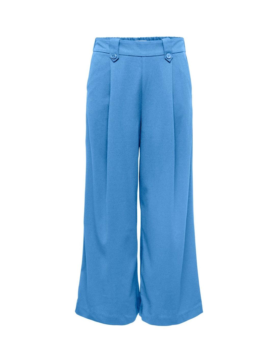 Pantalón culotte Only Klara azul denim para mujer