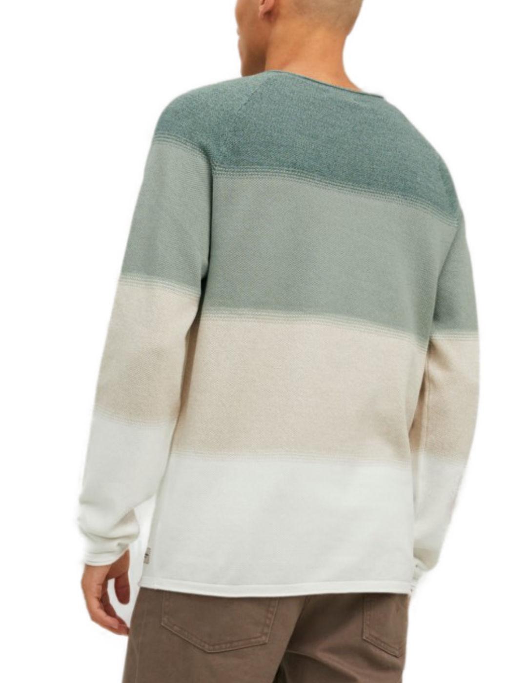 Jersey Jack&Jones Hill verde gradual para hombre