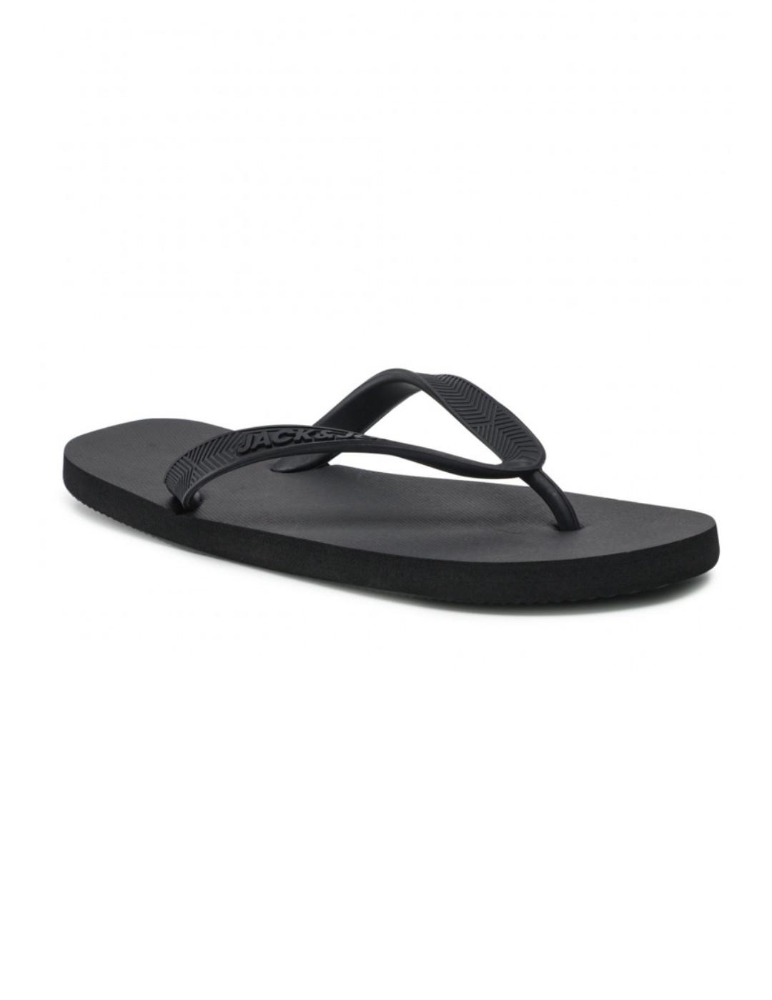 Chancla Jack&jones flip flop negra para hombre