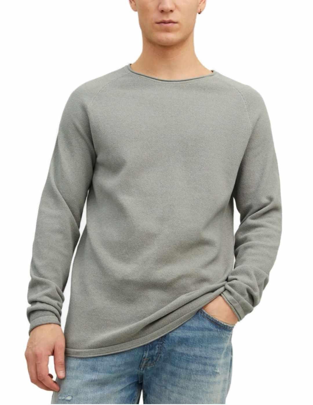 Jersey Jack&Jones Hill verde claro básico para hombre