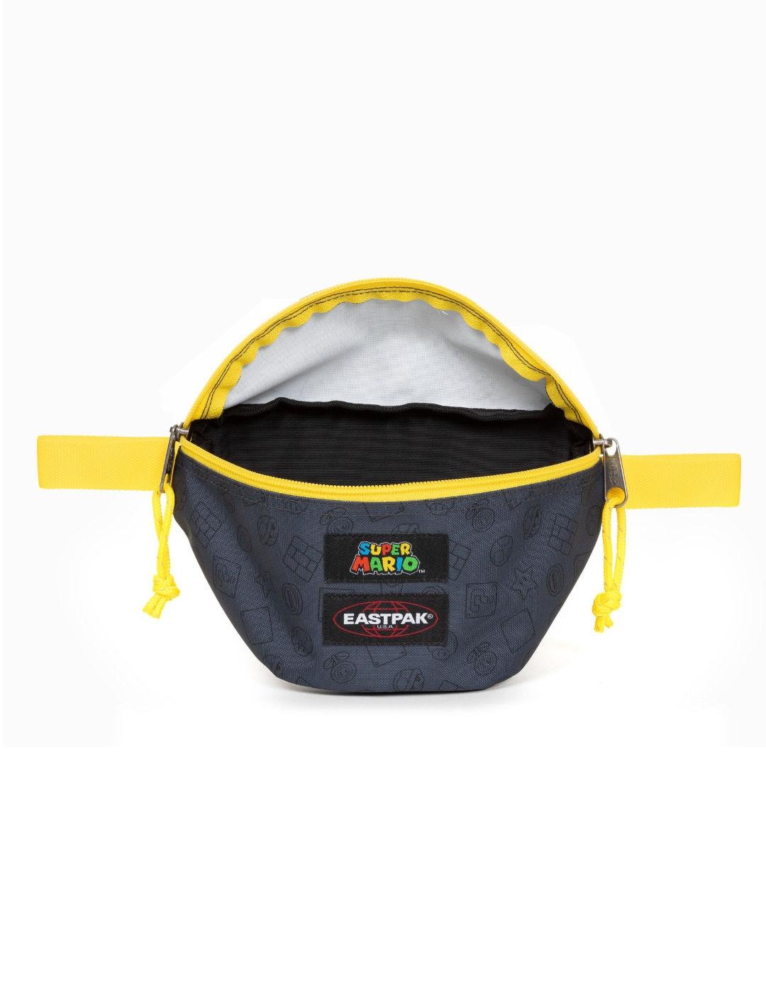 Riñonera gris y amarilla Eastpak Mario Grey unisex