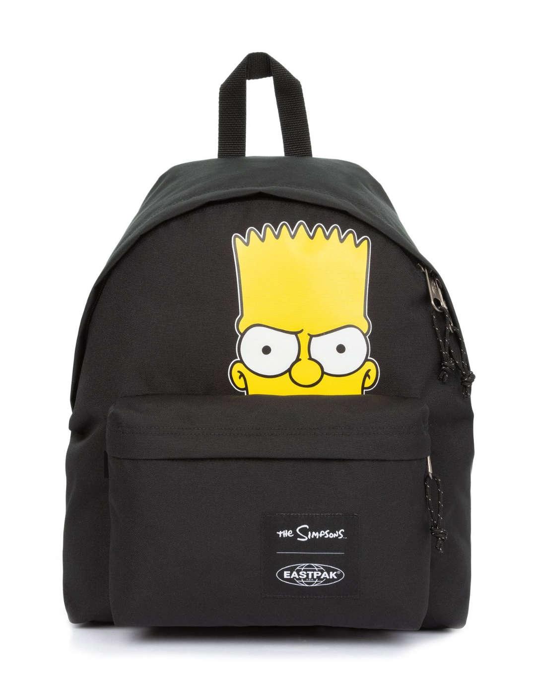 Mochila negra Eastpak The Simpsons con cara de Bart unisex