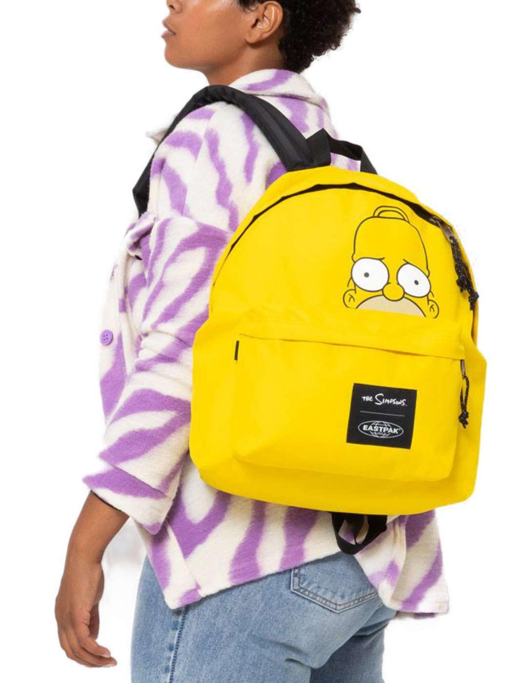 Mochila amarilla Eastpak The Simpsons Homer uninex